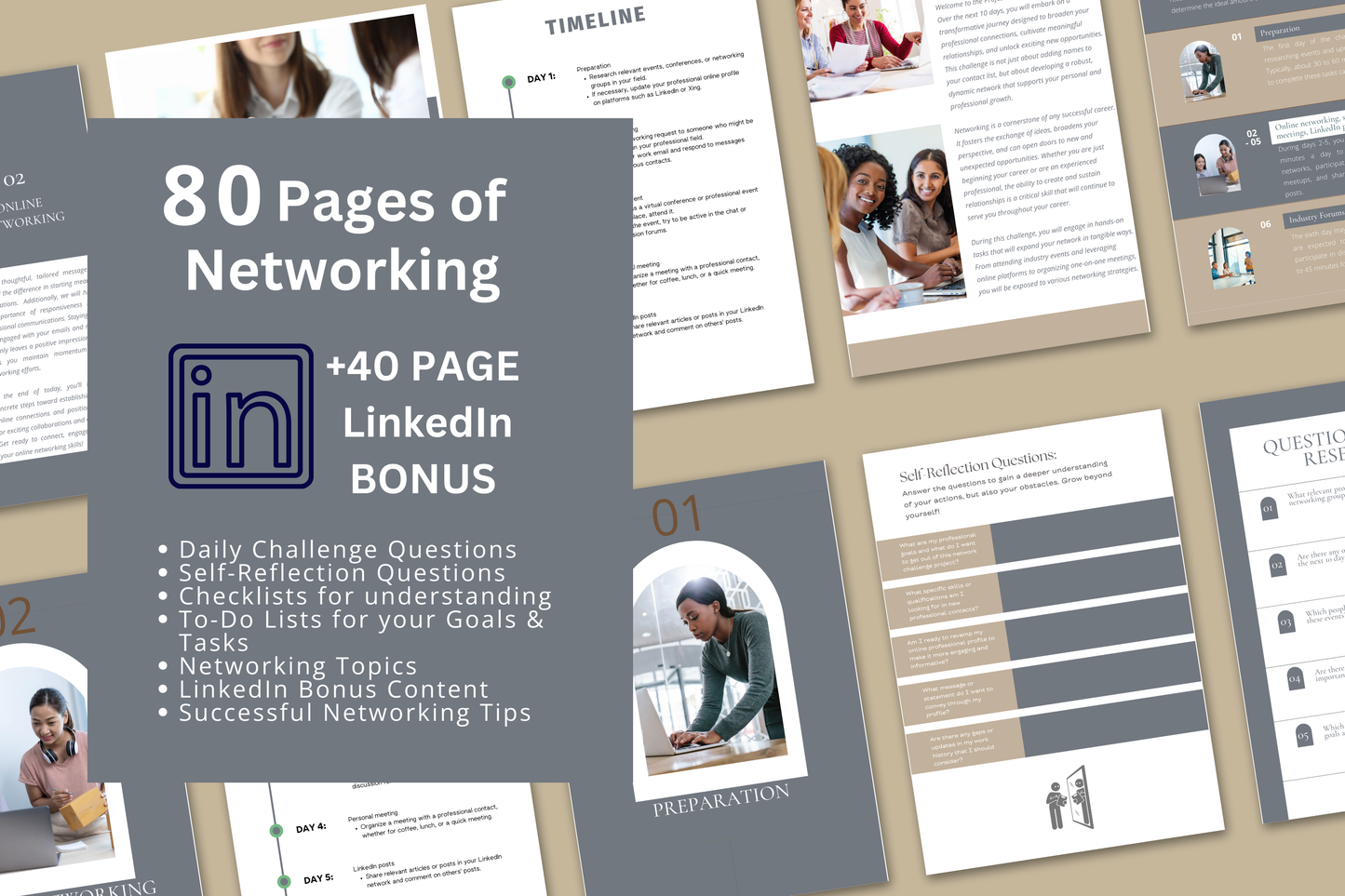 10 Day Network Challenge - How to Successfully Network in 2025 - Workbook (120 Pages) *DIGITAL DOWNLOAD